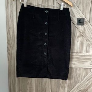 Express black Corduroy skirt